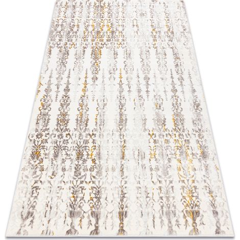 Teppich CORE 241A Ornament Vintage - Strukturell, zwei Ebenen aus Vlies, beige / gold beige 160x220 cm