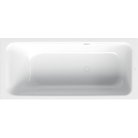 Bette Select Badewanne Weiß 1800x800x420/30mm Fußende rechts seitl. Überlauf hinten Unterbau Rechteck GT-Stahl