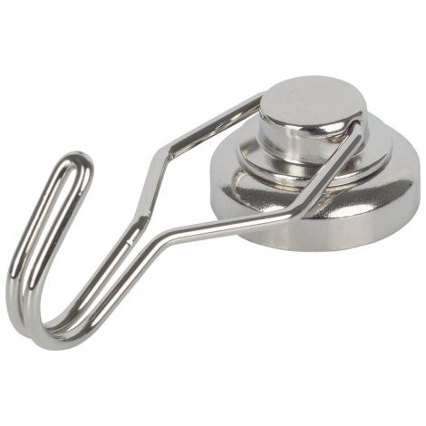 Crochet.Ø25. avec.pivot.H.5cm.sil Contenu : 2