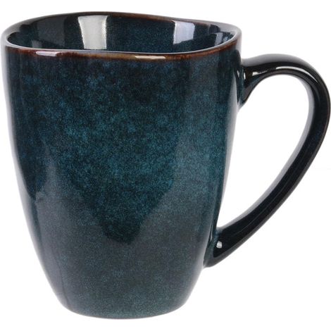Mug en Grès Design Élégant 300 ml Café et Thé Bleu (1/5)