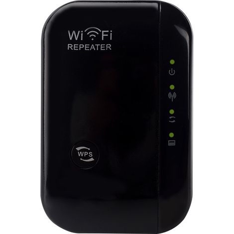Ripetitore di segnale WiFi, 300M, amplificatore di segnale WiFi per router wireless, nero, compatibile con tutti i router wireless. (1/2)