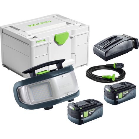 Projecteur de chantier hybride Festool SYSLITE DUO-H I-Basic 18 V LED 10 000 lm + 2 batteries 5,0 Ah + chargeur + Systainer (1/5)