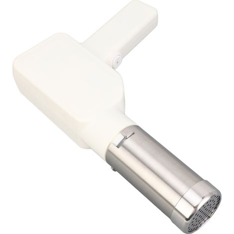 Machine à pates électrique 40W 304, Machine à nouilles automatique sans fil en acier inoxydable, blanche (1/5)