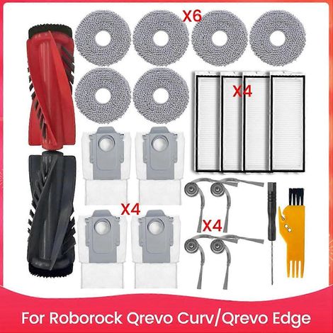 Kit de 22 pièces pour aspirateur Roborock : brosse, filtre, sac à poussière et chiffon de nettoyage (1/5)