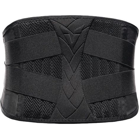 Ceinture de sport en V pour soutien lombaire, 5 plaques d'acier et 2 ressorts latéraux, ceinture de musculation respirante taille M (1/5)