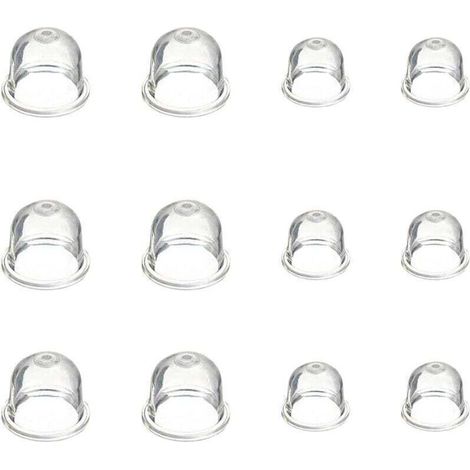 12 Pièces Carburateur Amorce Pompe Ampoule 19 mm et 22 mm Poire Pompe Amorcage Accessoires de Carburateur pour Debroussailleuse Tronçonneuse Souffleur Tondeuse - (1/5)