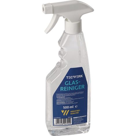 TECWERK Glasreiniger 500ml Sprühflasche TECWERK