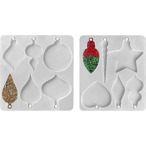 Weihnachtskugelformen aus Harz, Silikonformen für Christbaumkugeln – JXLGV (1/5)