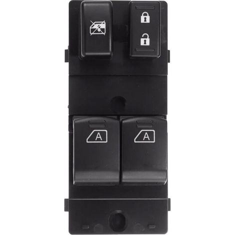 25401CD000 Interrupteur principal pour lève-vitre électrique, compatible avec les modèles Nissan 350Z fabriqués entre 2003 et 2008. Commande le fonctionnement des vitres électriques le côté conducteu