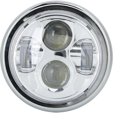 Phare moto rétro en métal 12V 5W, compatible CG125/GN125, feu avant classique pour deux-roues (1/5)