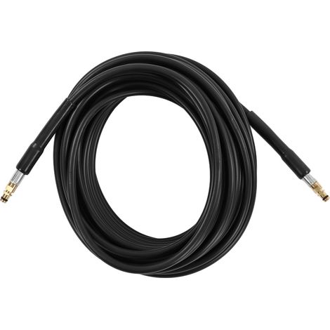 Tuyau d'arrosage haute pression 5800 psi, 16,3 yards (15 m), flexible, en caoutchouc, largement utilisé pour le jardinage, le plancher de voiture et l'extérieur, raccord de couleur cuivre. (1/5)