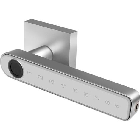 Serrure de porte intelligente Serrure de porte intelligente Tuya serrures d'empreintes digitales contrôle d'application biométrique empreinte digitale mot de passe poignée domestique serrure passerell (1/5)