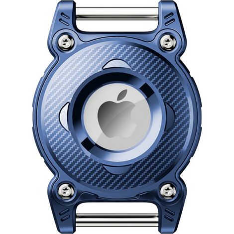 Étui AirTag pour Collier Chien & Chat, Support Étanche et Antichoc en TPU avec Boucle Métal, Bleu (1/5)