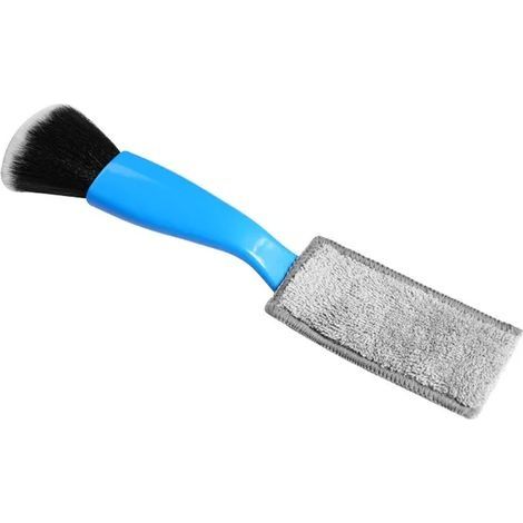 Outils de nettoyage de voiture Climatisation Sortie d'air Nettoyage Dépoussiérage Brosse douce Multifonctionnel Auto Outil de nettoyage intérieur 1Pc Bleu (1/4)