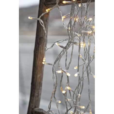 LED-Lichterkette, 160tlg., transparent