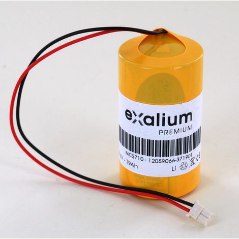 Exalium Premium – Pile 3.6V 19Ah pour Visonic Powermax – Grande autonomie – Compatible avec MCS-700/710/720/730 – Pile rechargeable haute performance