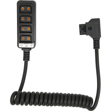 Câble séparateur D-Tap mâle vers 4 ports femelle, adaptateur d'alimentation noir pour caméras ARRI RED (1/5)
