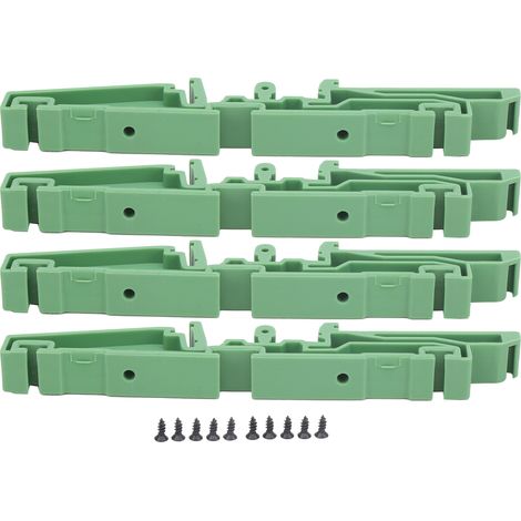 2 supports de montage pour circuit imprimé PCB, adaptateur rail DIN KPRH‑185, visserie incluse (1/5)