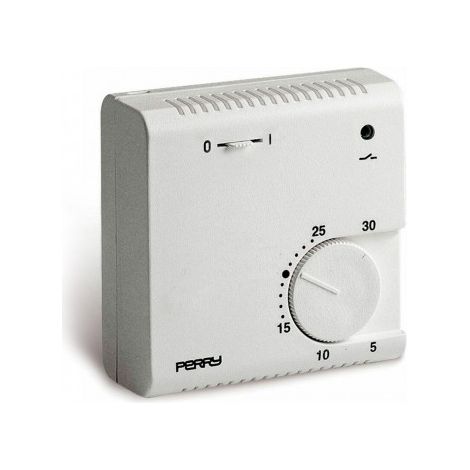 Termostato Perry 03016 Blanco Analógico