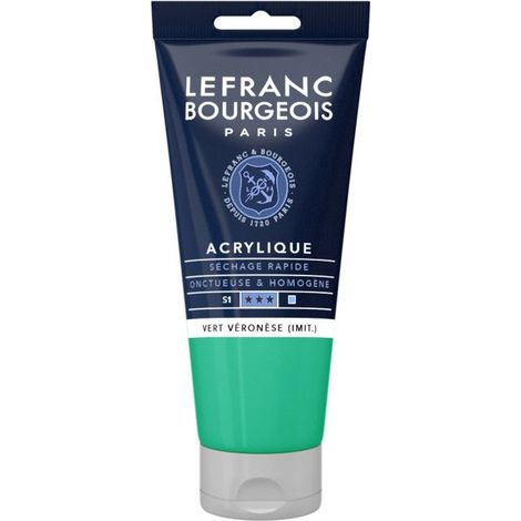 Peinture acrylique - LEFRANC BOURGEOIS - 300464 - Tube 80ml - Vert Veronese - Finition satinée (1/2)