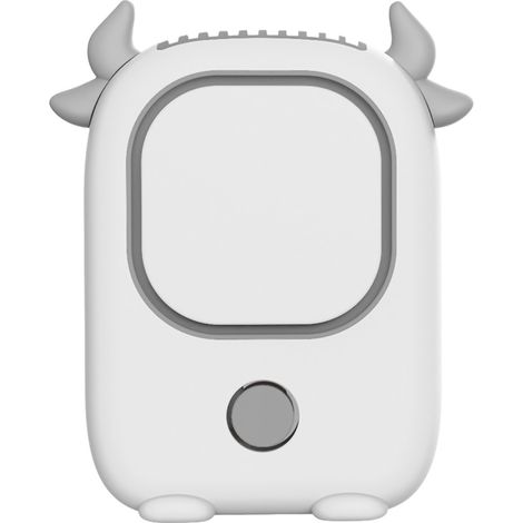 Tragbarer, klingenloser Nackenventilator, USB-aufladbar, Mini-Tischventilator in Weiß (1/5)