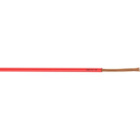 Fil Électrique 1.5 Mm² H07Vu, En Couronne De 25M Rouge