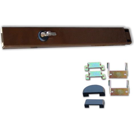 Viro 4006 Serratura Spranga Regolabile 73-98 cm Marrone - Sicurezza Porte