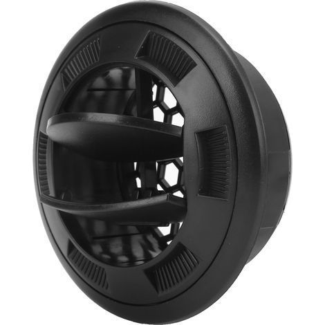 Schwarzes rundes Lüftungsgitter 100/75 mm mit Gitter für Wohnmobile, Busse und Elektrofahrzeuge (1/5)