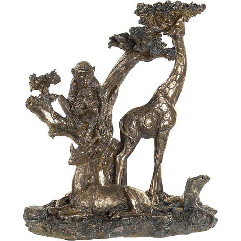 Statue Jungle or en résine (1/3)