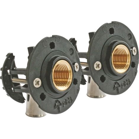 SOMATHERM FOR YOU - 303520102 - raccordo di fissaggio impianto doccia o vasca da bagno/doccia tubo PER diametro Ø16 - Kit Completo di raccordi a pressare F15 / 21 (1/4)