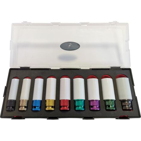 SET DI 9 BUSSOLE A PERCUSSIONE DA 1/2" PER CERCHI IN ALLUMINIO