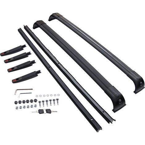 Roof Rails Rack Cross Bars Kit For Range Rover Sport L320 2005-2013 Black (1/5)