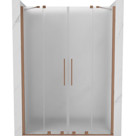 Mexen Velar Duo porte de douche coulissante 160 cm, givre, cuivre brossé - 871-160-000-32-65 (1/5)