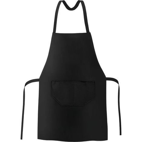 Tabliers de Cuisine avec Sangle Réglable pour Le Cou et 2 Grandes Poches Étanche Réglable Tablier de Cuisine pour Homme et Femme Idéal pour Cuisine Barbecue (1/5)