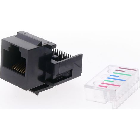 BeMatik - Keystone RJ45 femelle à TB110 Cat.5e UTP Assemblage automatique sans outils (1/3)