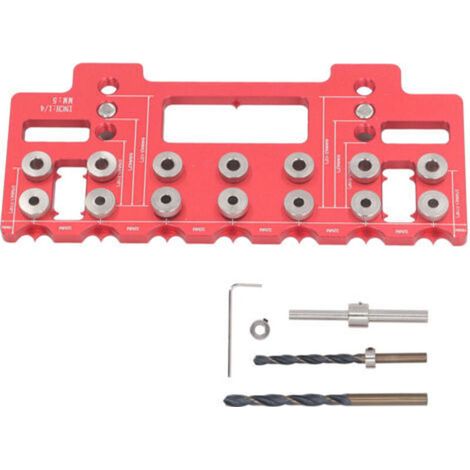Furniture handle installation template, drilling guide for door hinge holes (1/5)