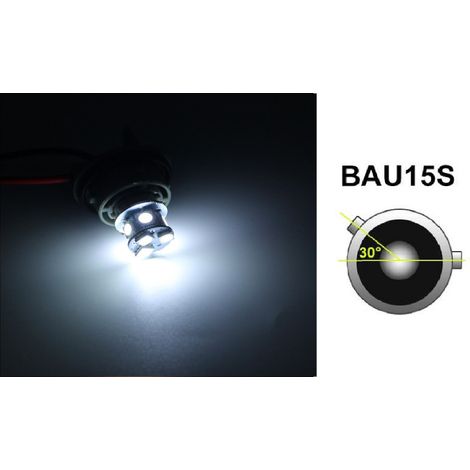 LED-Lampen, 22 SMD, BA15S 1156 (P21W), asymmetrisch, versetzte Pins (150°), Offset, 12V, Weißes Licht