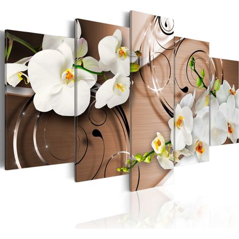 Quadro - Orchidee in avorio - 100x50 (1/4)