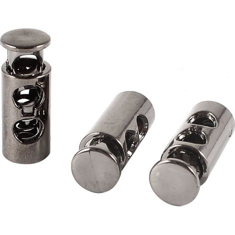 3pcs Arrêt de Cordon Serrure de Cordon Verrou de Cordon à Ressort bloqué Cordon Glisser Cordon pour Vêtement Sac Lacet Camping Plastique 5 mm Trou à Double