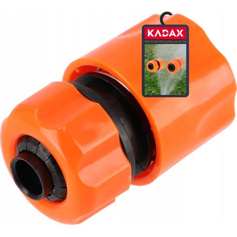KADAX Schlauchkupplung aus Kunststoff ABS, 1/2 Zoll