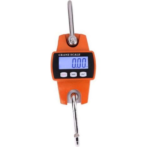 [MAI UTILIZZATO]Bilancia a gancio sospesa da 300 kg, bilancia elettronica industriale LCD da 300 kg/600 libbre (1/4)