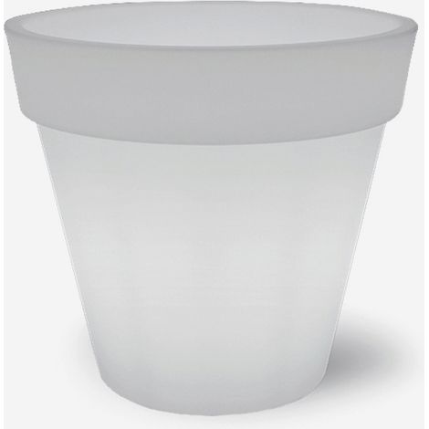 Vaso luminoso da esterno LED IP65 in polietilene Aria 130