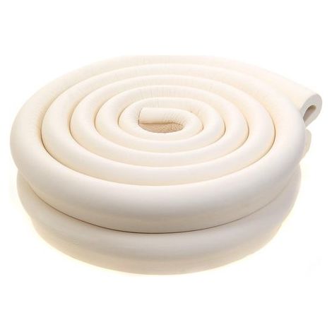 Rouleau de protection de bord de table en verre en mousse antichoc de 4 m, sécurité bébé, protection des bords, bande anti-collision pour table, 2 x 2 m, blanc cassé (1/5)