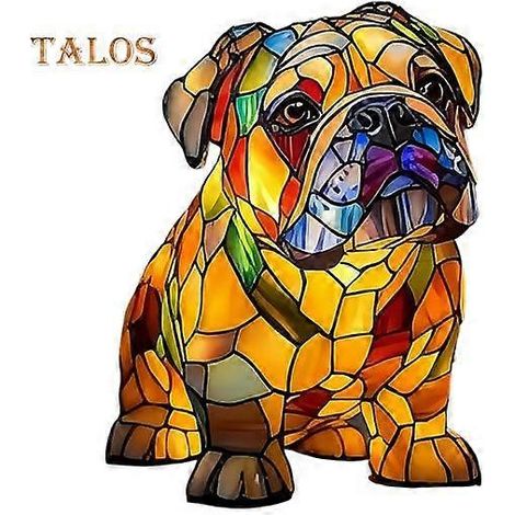 Lampe de nuit LED à lumière douce et non éblouissante, en forme de bouledogue ou de teckel, amusante et adorable. Lampe de bureau en forme de chien. Taille : 20 cm. (1/4)