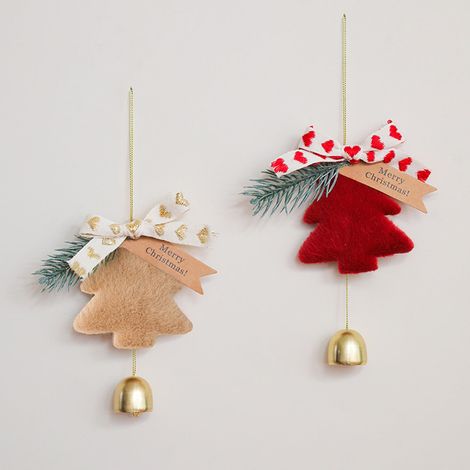 Cloche De Noël - Décoration Suspendue En Forme D'Arbre De Noël - Pour Arbre À Noël, Vitrine Ou Chambre - 1 Pièce (1/5)