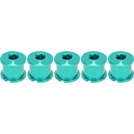 vis MTB vis de plateau double couronne en aluminium 7075 vert, kit de fixation pour pédalier de vélo (1/5)