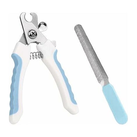Ciseaux à ongles en acier inoxydable, coupe-ongles pour animaux, bleu S (1/5)