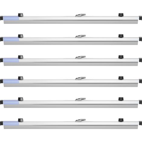Mophorn Hängeklemmen 762 mm, Aluminiumkonstruktion, Dokumentenhalterung für Baupläne, Karten, Poster, Zeichnungen, Kunstwerke, Bastelpapier, 6er-Set (1/5)