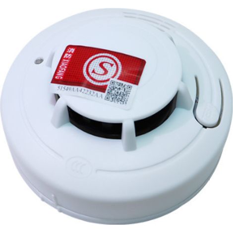Detector de humo (paquete de 2), tecnología óptica, resistente a falsas alarmas, pilas AA incluidas, para el hogar y el dormitorio. (1/5)