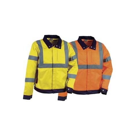 GIACCA TEMPEL AD ALTA VISIBILITA'  tg.M  arancione fluo/navy    COFRA